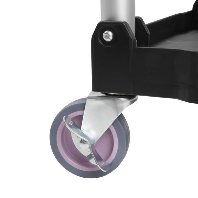 Petit chariot pliant en polypropylène 3 niveaux noir - Vogue