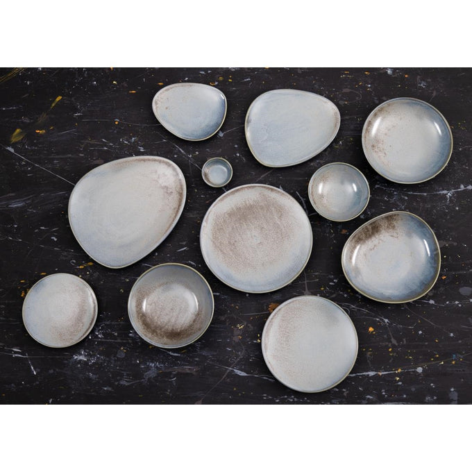 Assiettes Plates Ember Blue 275 mm (lot de 4) - Olympia