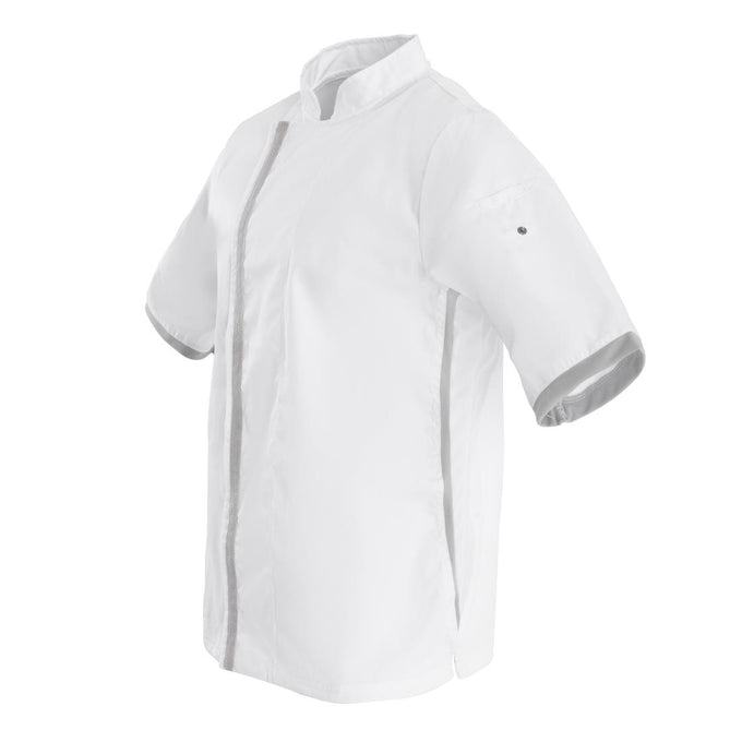 Veste de cuisine blanche à manches courtes - Southside