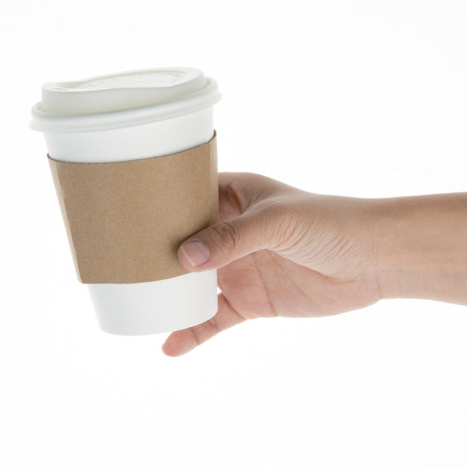 Bagues en carton ondulé pour gobelets 340 ml et 454 ml (lot de 1000) - Fiesta Recyclable