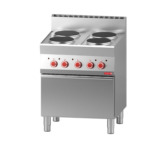 Fourneau électrique 4 plaques 650 sur four électrique à convection - Gastro M