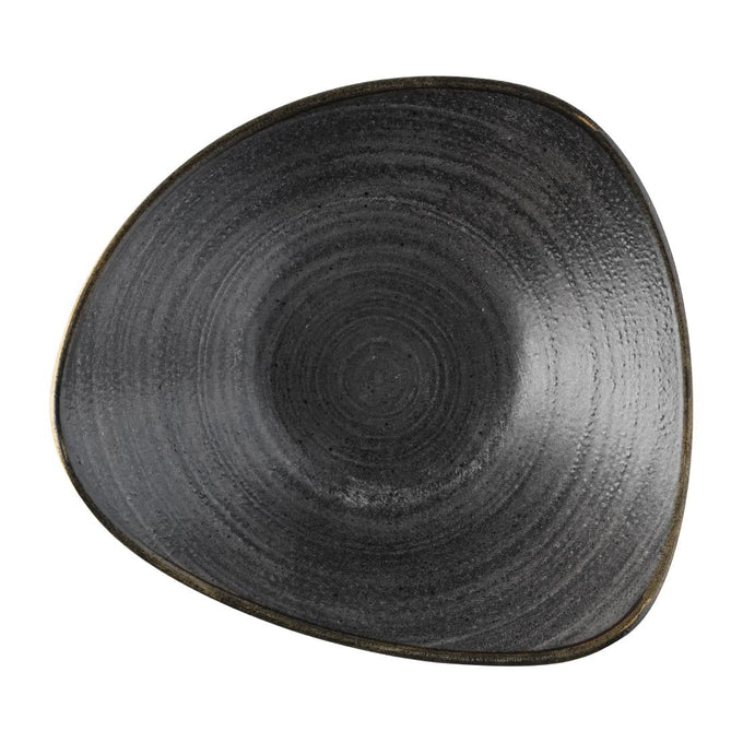 Bols triangulaires Stonecast Raw Lotus Black 229 mm (lot de 12) - Churchill