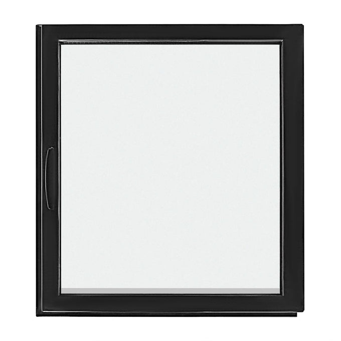 Porte complète pour vitrine de comptoir réfrigérée économe en énergie Série G noire 120 L - Polar
