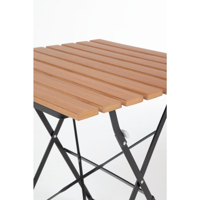Table bistro carrée en imitation bois 600 mm - Bolero