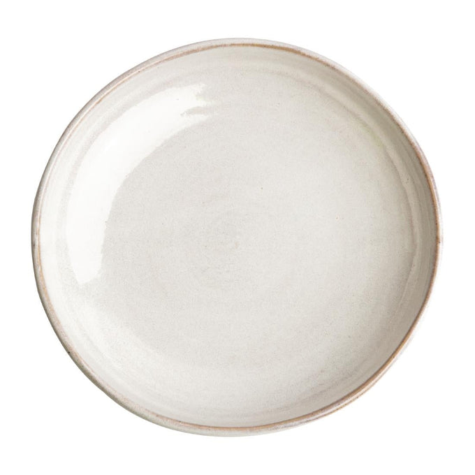 Assiettes creuses calottes blanc Murano Canvas 230 mm (lot de 6) - Olympia
