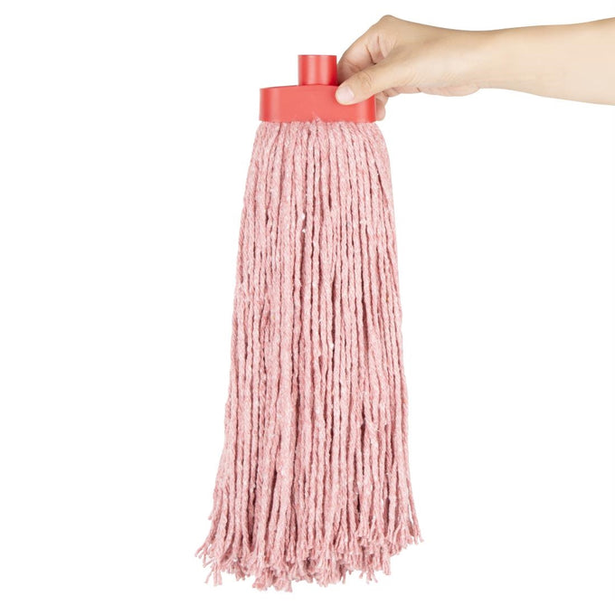 Tête serpillière à franges Kentucky rouge 450 g - Jantex