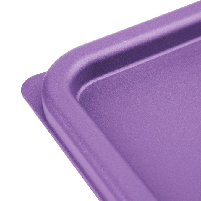Grand couvercle carré pour boîte alimentaire violet - Hygiplas
