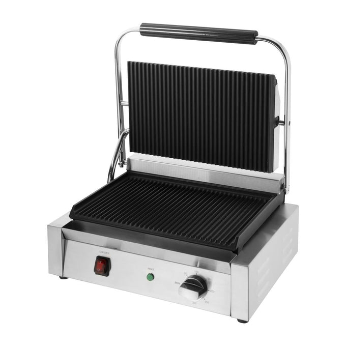 Grand gril de contact Bistro plaque rainurée - L 380 x P 395 x H 210 mm - Buffalo
