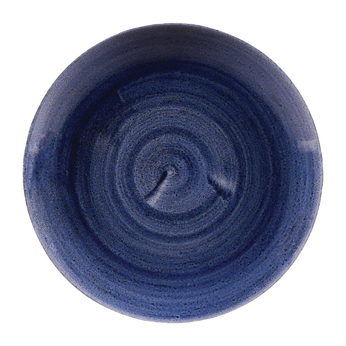 Assiettes rondes Stonecast Patina Cobalt 217 mm (lot de 12) - Churchill