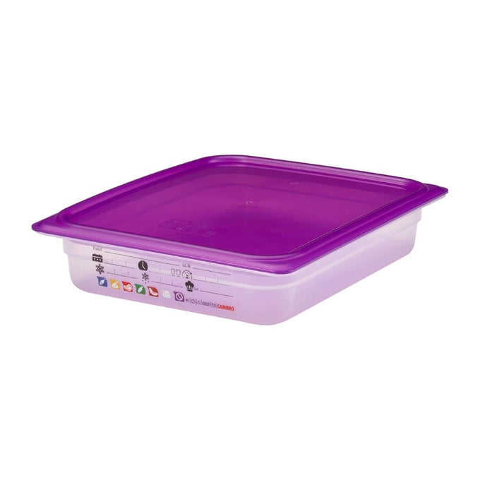 Bac en polypropylène Safetrak IML GN 1/2 65 mm - Cambro