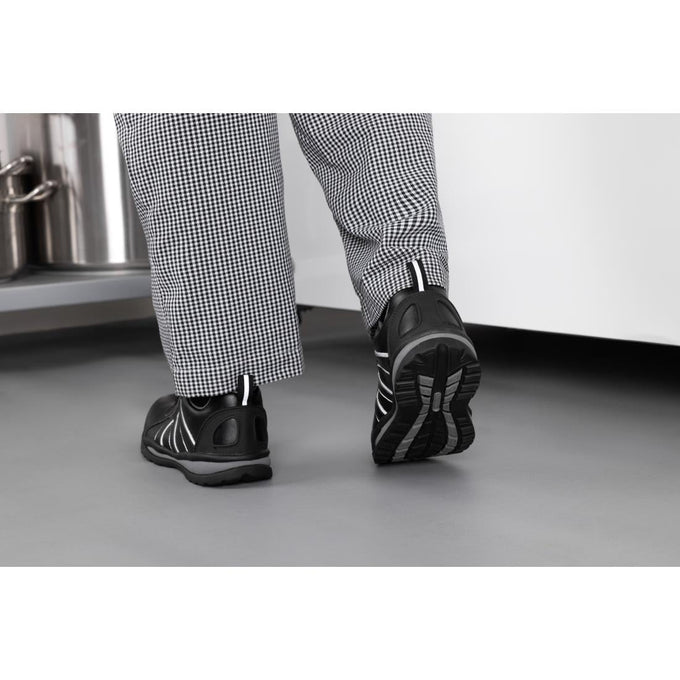 Baskets de sécurité Basix noires - Slipbuster Footwear