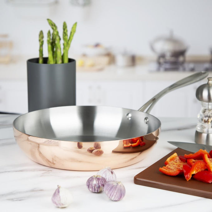 Poêle triple paroi cuivre induction 280 × 60 mm - Vogue