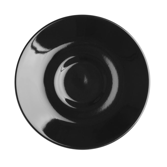 Soucoupes expresso Café noires 116 mm (lot de 12) - Olympia