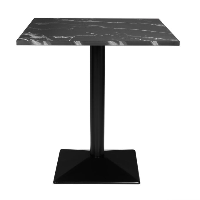Table carrée Complete effet pierre noire 700 mm - Bolero