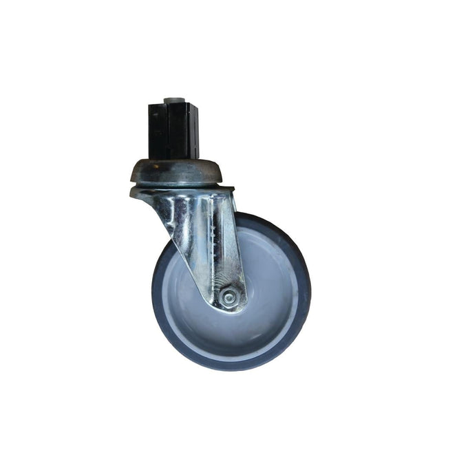 Lot de 4 roues pivotantes 2 avec frein PVC 100 mm - Gastro M
