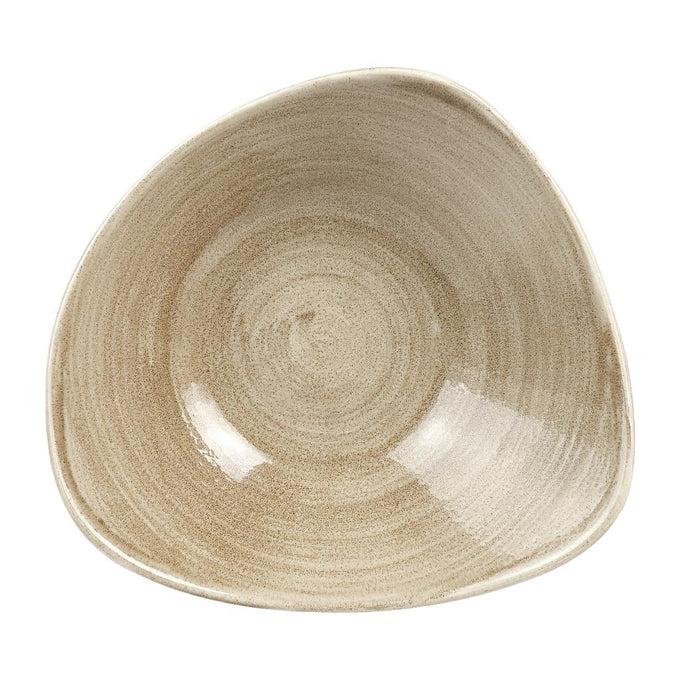 Bols triangulaires Stonecast Patina Antique Taupe 235 mm (lot de 12) - Churchill
