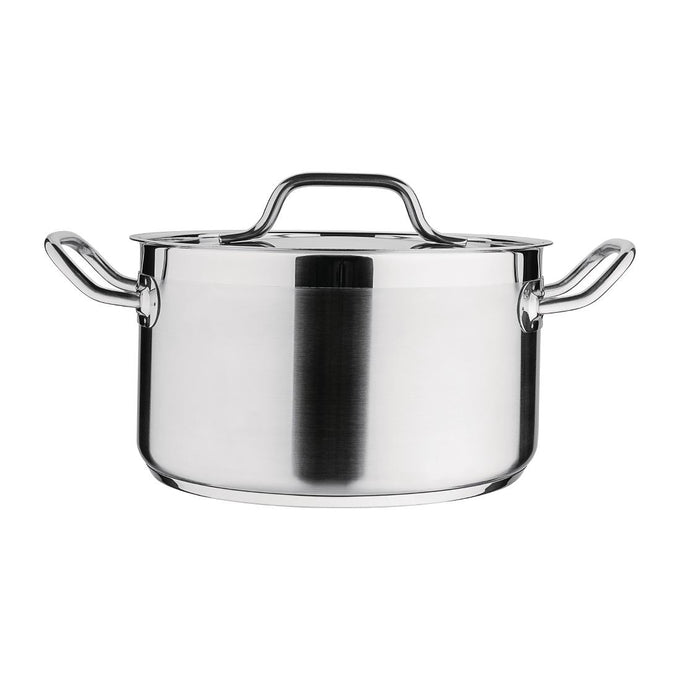 Braisière inox avec couvercle 24 cm - 5,6 L