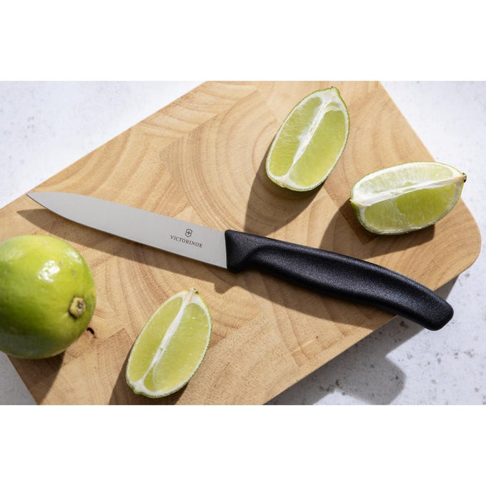 Couteau d'office pointu 10 cm noir - Victorinox