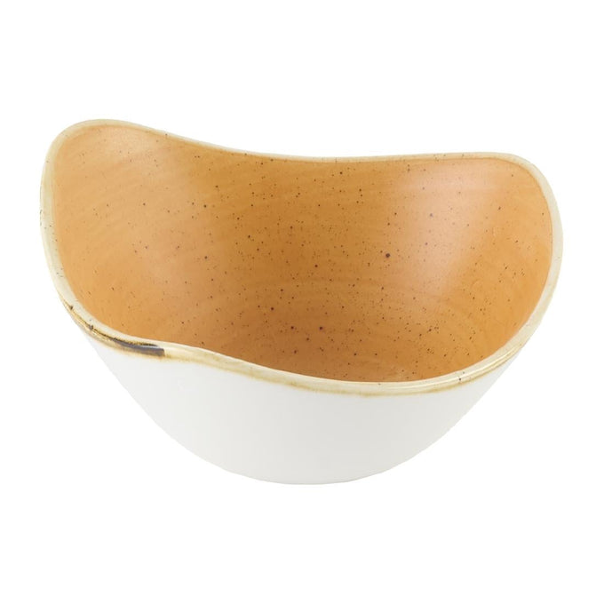Bols triangulaires Stonecast Tangerine 153 mm (lot de 12) - Churchill