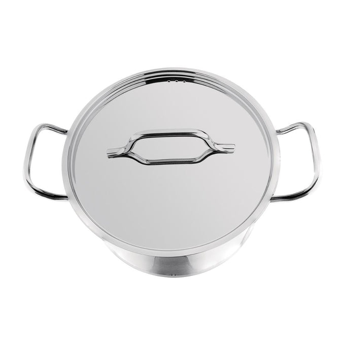 Braisière inox avec couvercle 24 cm - 5,6 L