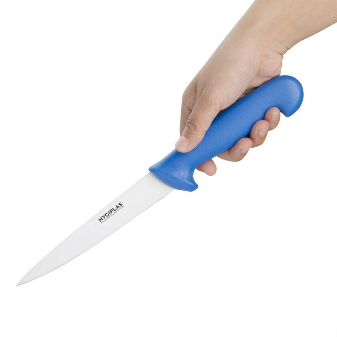 Couteau à filet bleu 150 mm - Hygiplas