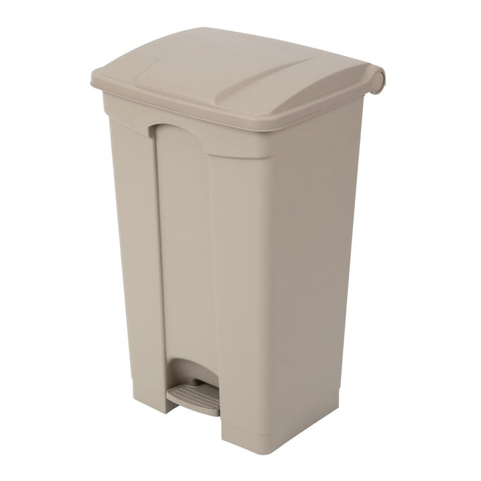 Poubelle à pédale beige 87 L - Jantex