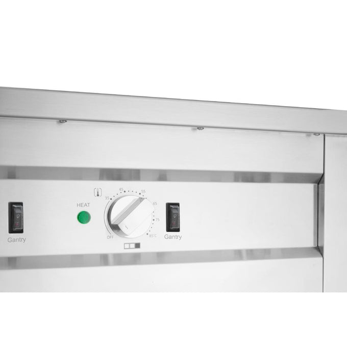 Buffet central mobile avec plaque chauffante 4 x GN 1/1 - Buffalo