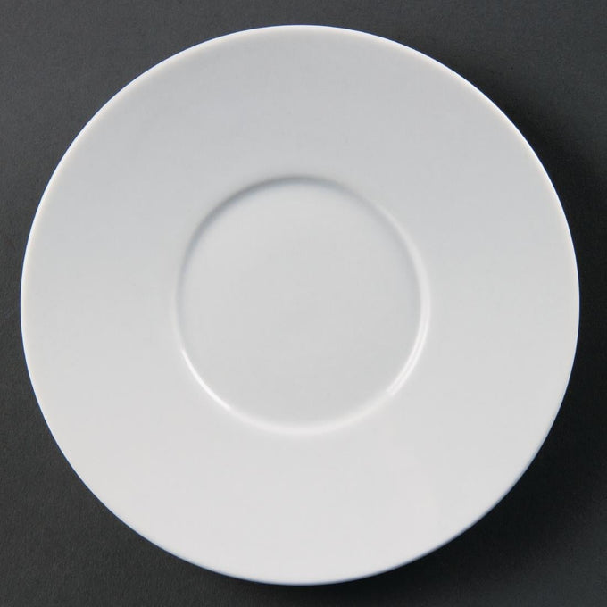 Soucoupes Élégantes Whiteware 148 mm (lot de 12) - Olympia