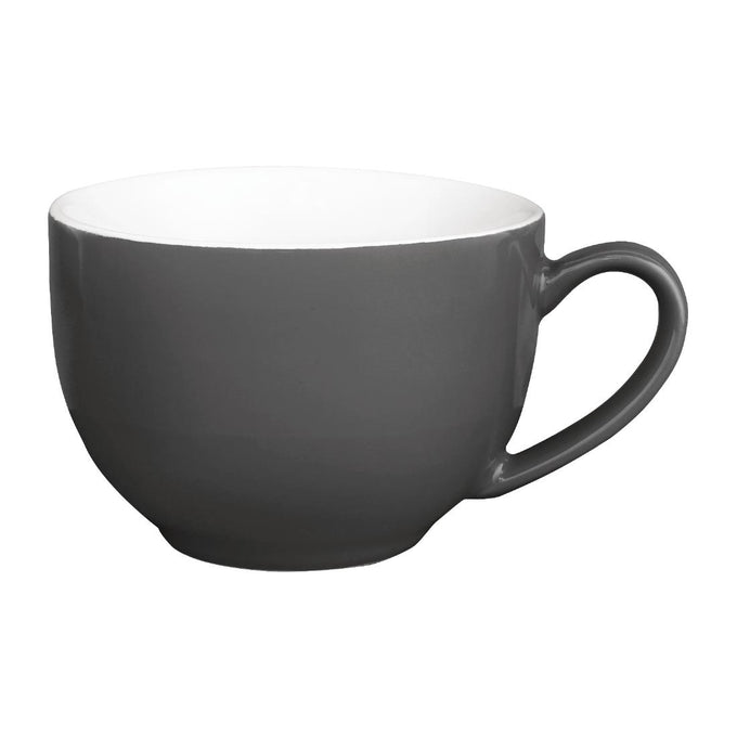 Tasses à cappuccino Café grises 340 ml (lot de 12) - Olympia