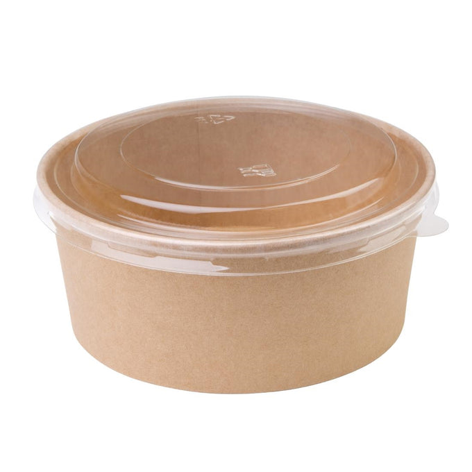 Couvercles PET pour bols salade ronds FB196 FB197 FB198 (lot de 300) - Fiesta Recyclable