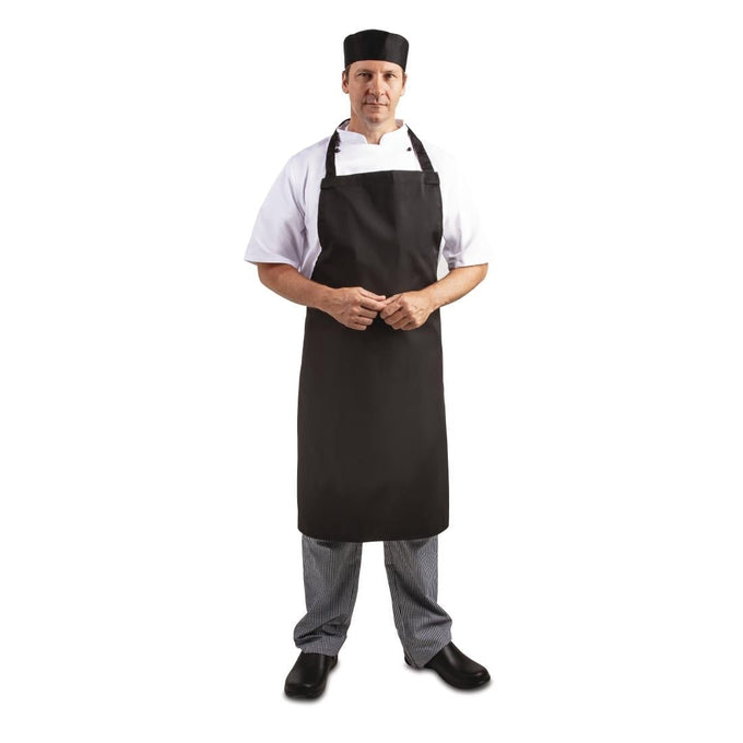 Tablier bavette noir - Whites Chefs Clothing