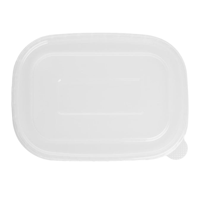 Couvercles en PET pour barquettes rectangulaires (lot de 300) - Fiesta Recyclable