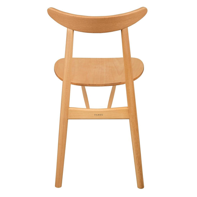 Chaises en bois courbé Cowhorn hêtre naturel (lot de 2) - Fameg