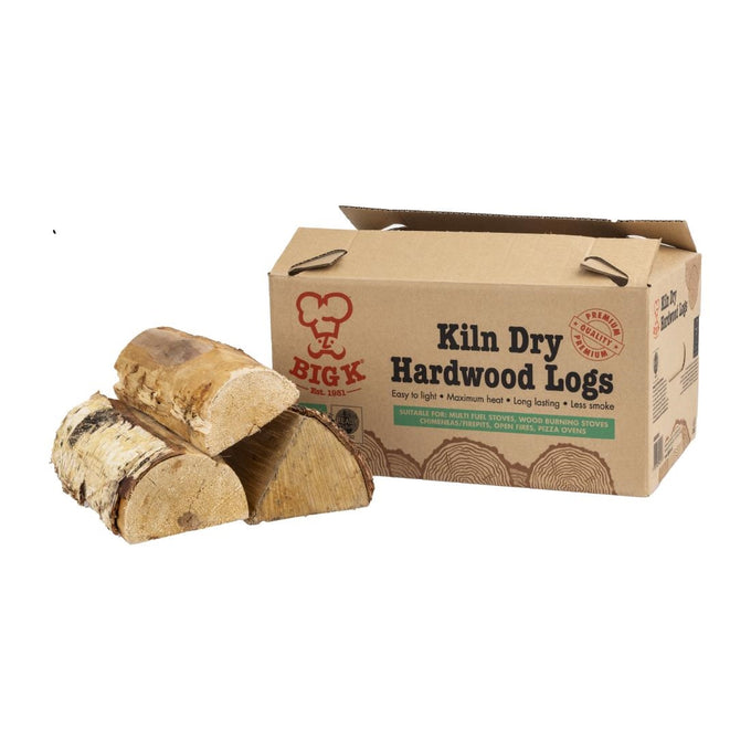 Bûches de bois dur sec 8Kg - Big K