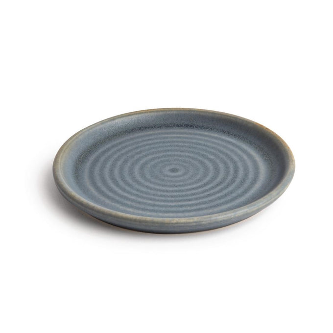 Assiettes plates granit bleu Canvas 180 mm (lot de 6) - Olympia
