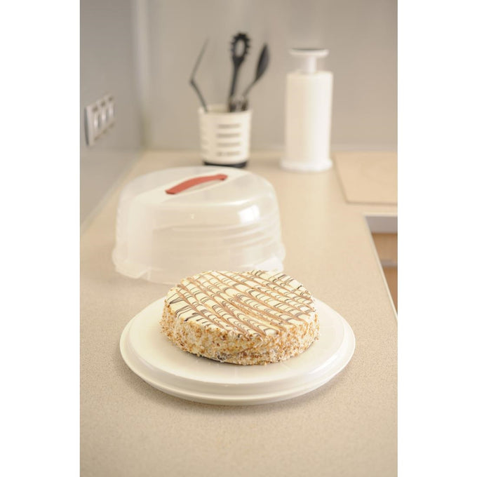 Boîte à gâteau ronde blanche 350 mm - Curver
