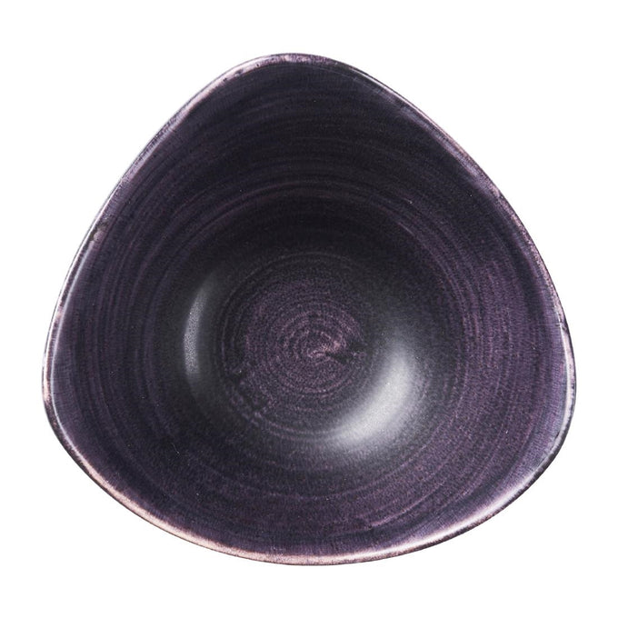 Bols triangulaires Stonecast Patina Purple 153 mm (lot de 12) - Churchill