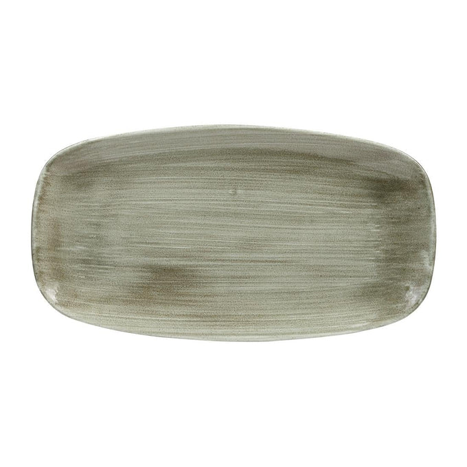 Assiettes oblongues Stonecast Patina Antique Green 355 mm (lot de 6) - Churchill