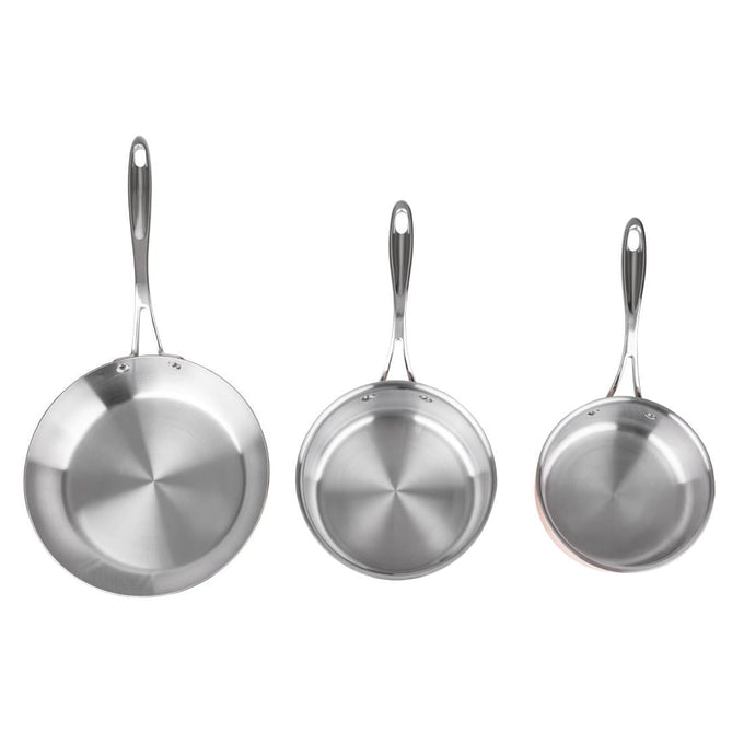 Batterie de cuisine en cuivre triple parois 3 pièces Cook Like A Pro - Vogue