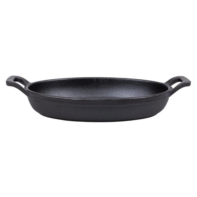 Plat à oreilles ovale en fonte 180 × 120 mm - Olympia