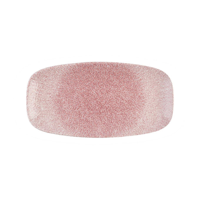 Assiettes oblongues Studio Prints Raku Rose Quartz Pink No. 4 (355 × 189 mm) (lot de 12) - Churchill