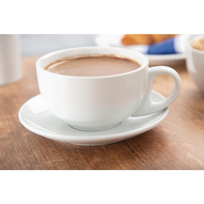 Tasses à cappuccino blanches 284 ml (lot de 12) - Olympia
