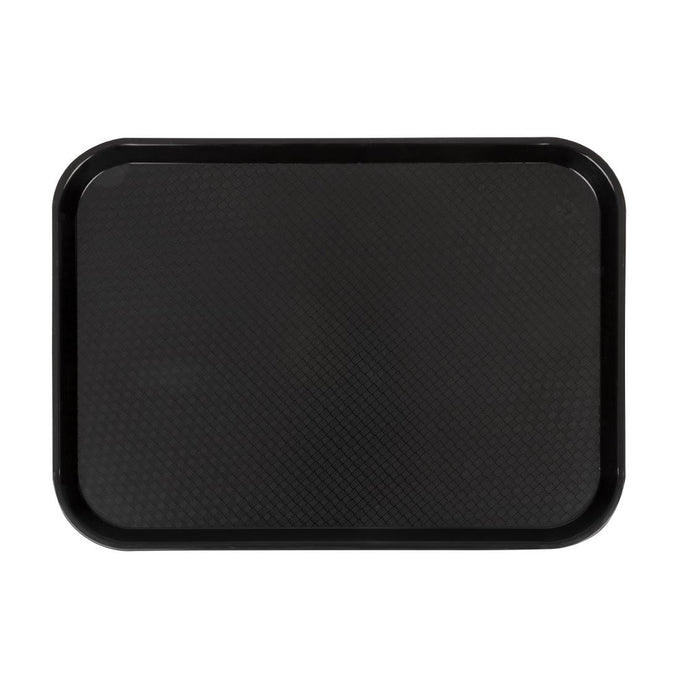 Plateau en polypropylène Fast Food noir 410 mm - Cambro