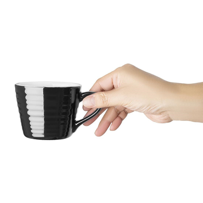 Mugs Aroma Café noirs 230 ml (lot de 6) - Olympia