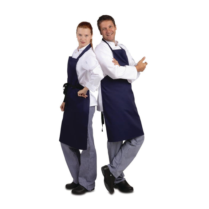 Tablier bavette bleu marine - Whites Chefs Clothing