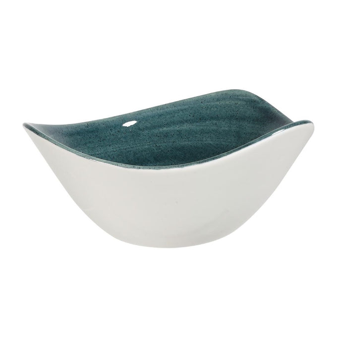 Bols triangulaires Stonecast Patina Rustic Teal 153 mm (lot de 12) - Churchill