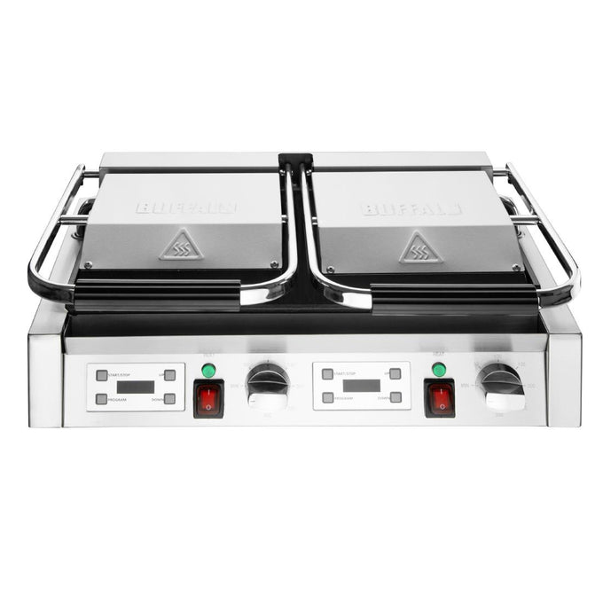 Grill panini - Gril de contact double plaques lisse/lisse - L 570 x P 310 x H 200 mm - Buffalo