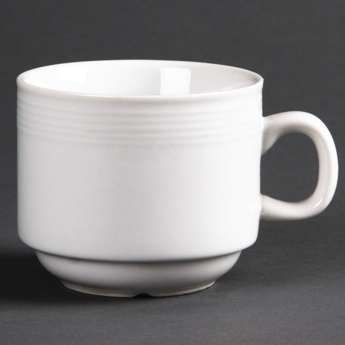 Tasses à thé empilables Linear 200 ml (lot de 12) - Olympia