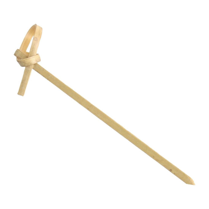 Piques boucles bambou 90 mm (lot de 100) - Fiesta Compostable