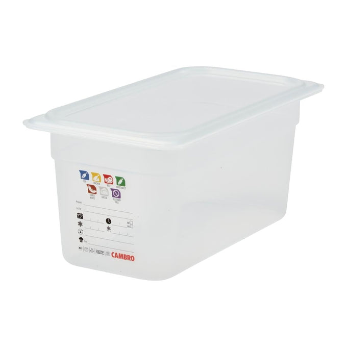 Bac en polypropylène Safetrak IML GN 1/3 150 mm - Cambro